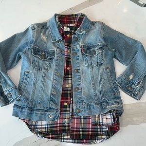 Boy’s Ralph Lauren Performance button down shirt sz 5 plaid